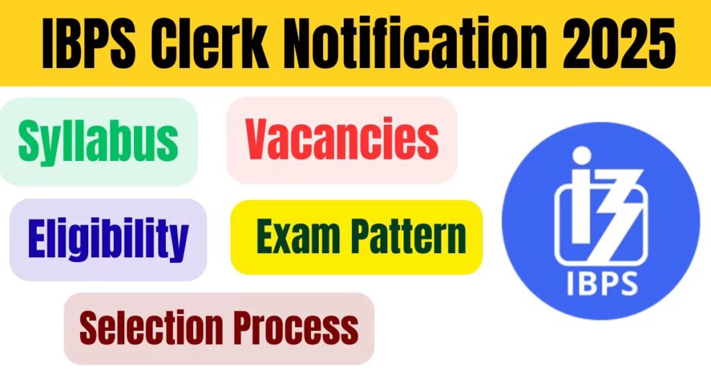 IBPS Clerk Notification 2025